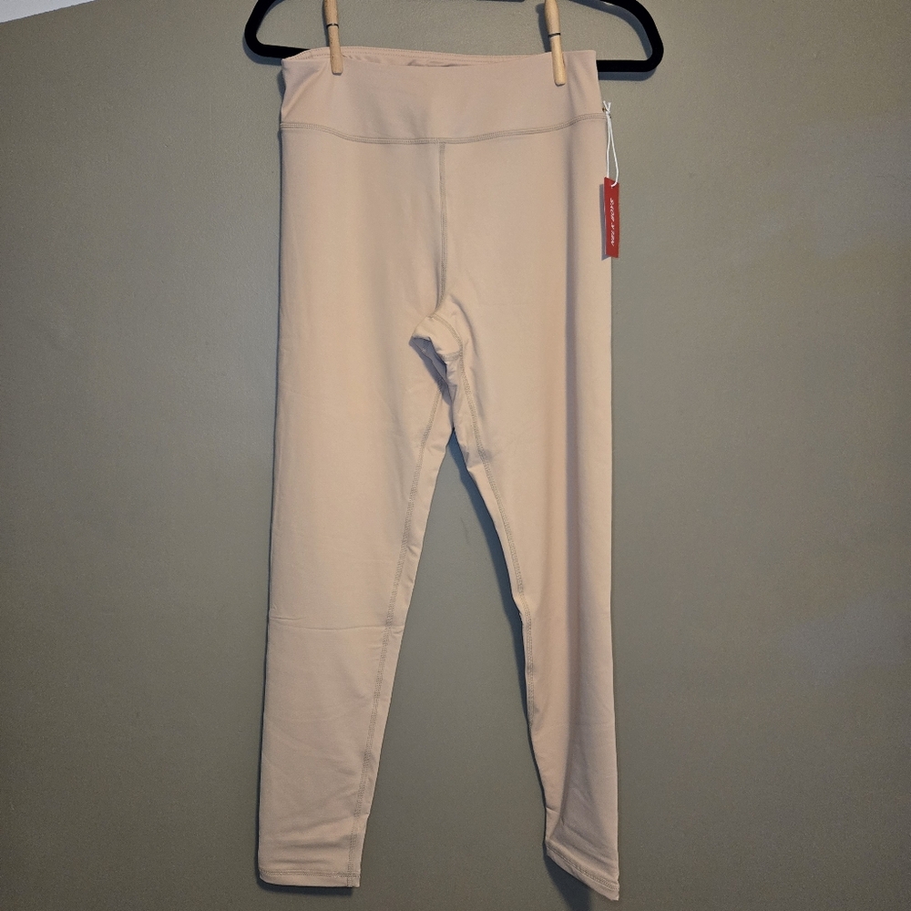 Full Send Fitness Women's Highwaisted Leggings Nude Size Large Exercise NWT